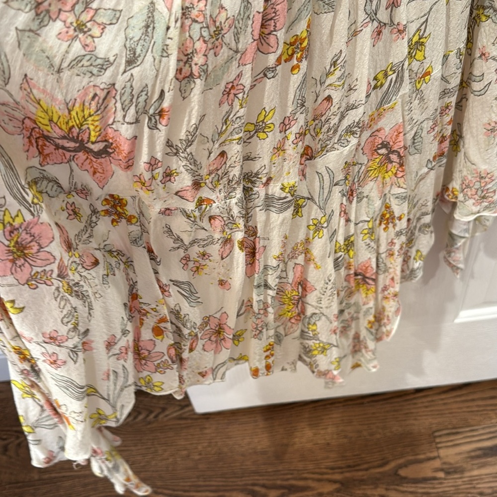 We The Free Floral Dress - Pastel Yellow and Pink - Picture 7 of 7
